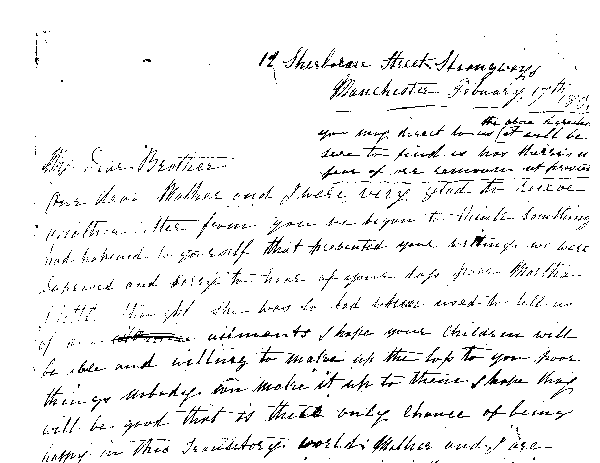 Part of letter