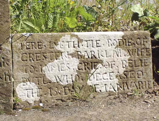 James Crie's gravestone